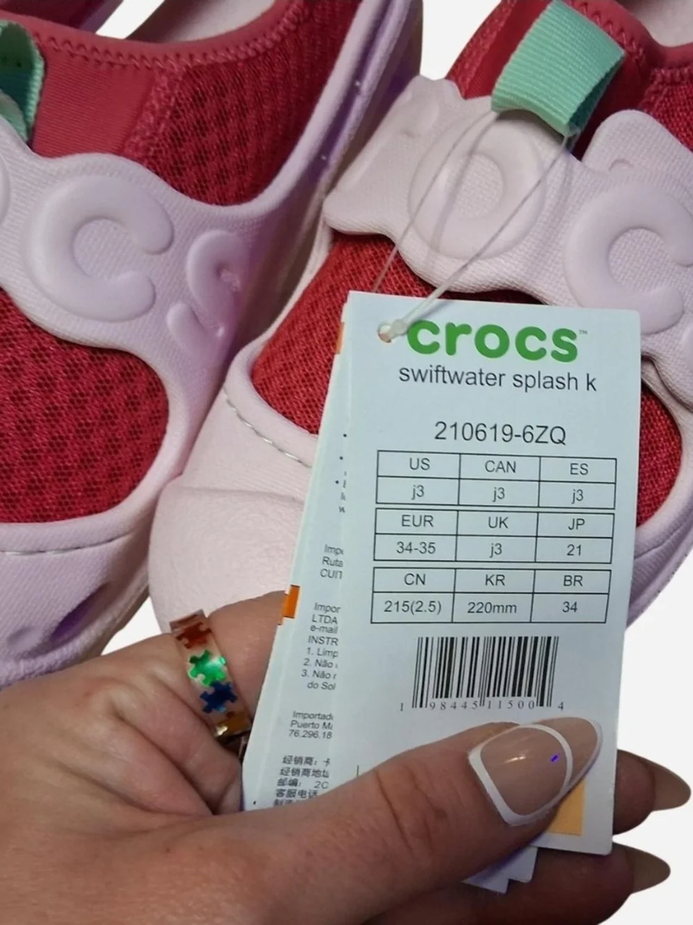 Crocs Kids' Pink Slip-On Sneakers